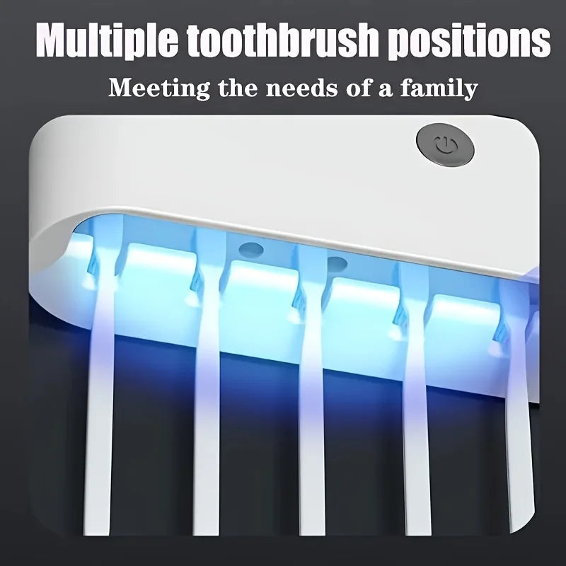 Intelligent UV Toothbrush Sterilizer & Automatic Toothpaste Dispenser