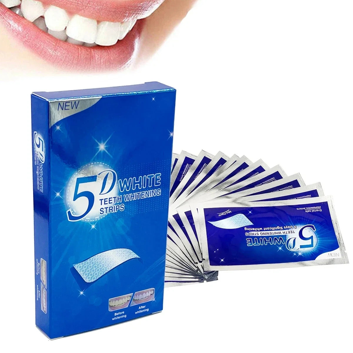 5D Whitening Teeth Stickers